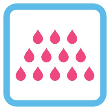 Damla düz vektör simgesi