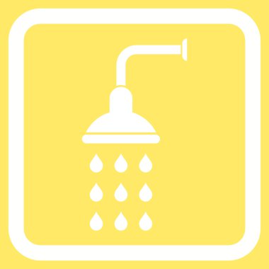 Duş düz vektör simgesi