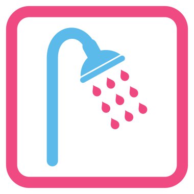 Duş düz vektör simgesi