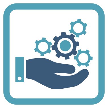 Mekanik Servisi düz vektör simgesi