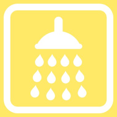 Duş düz vektör simgesi