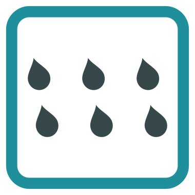 Damla düz vektör simgesi