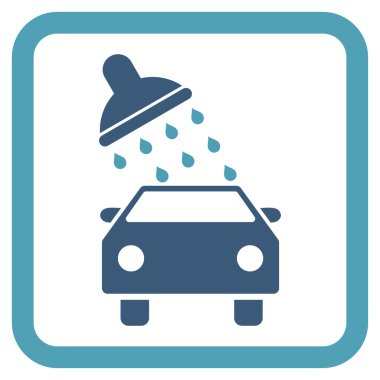 Araba Yıkama Düz Vektör Simgesi