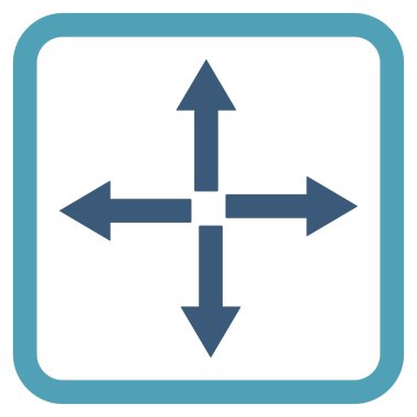 Oklar düz vektör simgesini genişletin