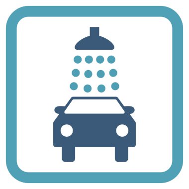 Araba Yıkama Düz Vektör Simgesi