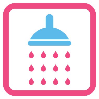 Duş düz vektör simgesi