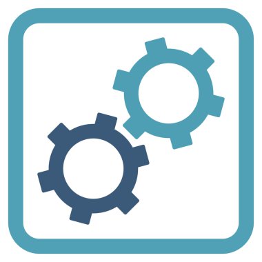 dişliler düz vektör simgesi