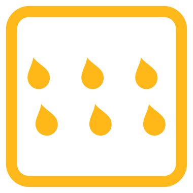 Damla düz vektör simgesi