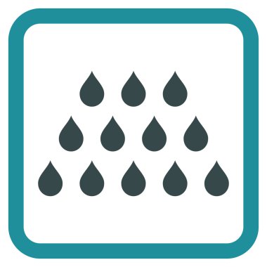 Damla düz vektör simgesi