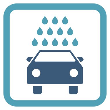 Araba Yıkama Düz Vektör Simgesi