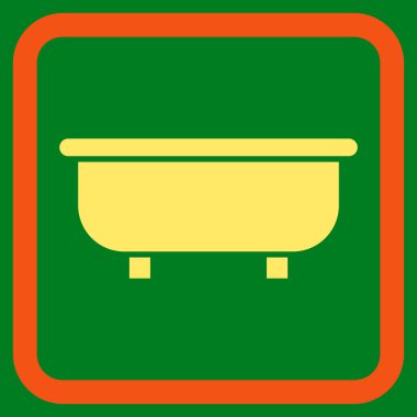 Küvet Düz Vektör Simgesi