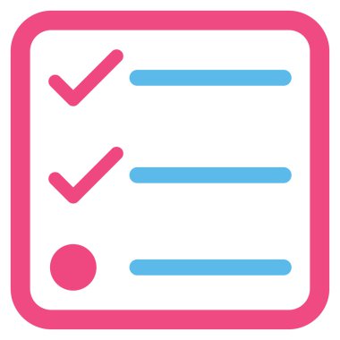 Kontrol Listesi Düz Vektör Simgesi