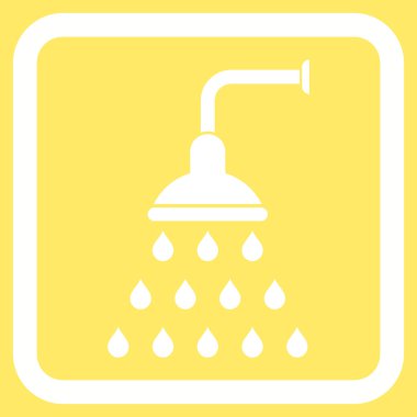 Duş düz vektör simgesi