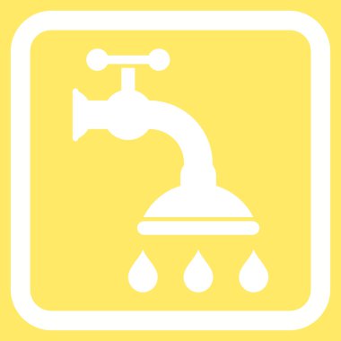 Duş musluk düz vektör simgesi