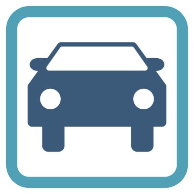 Otomobil Düz Vektör Simgesi