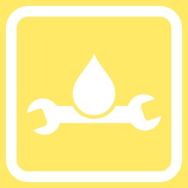 Sıhhi tesisat düz vektör simgesi