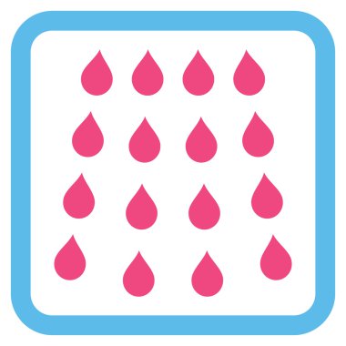 Damla düz vektör simgesi