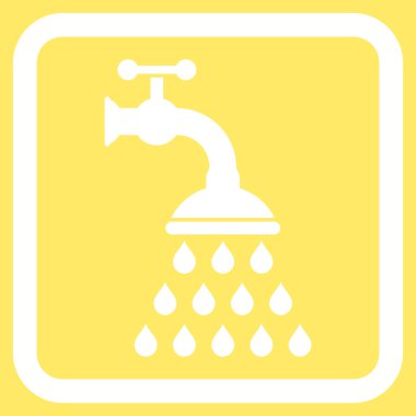 Duş musluk düz vektör simgesi