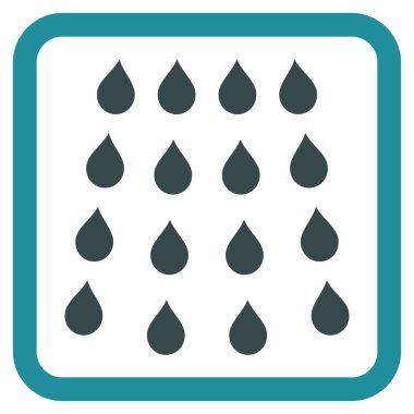 Damla düz vektör simgesi