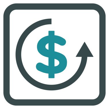 Düz vektör simge iade