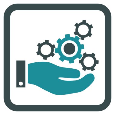 Mekanik Servisi düz vektör simgesi