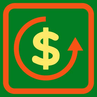 Düz vektör simge iade