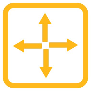 Oklar düz vektör simgesini genişletin