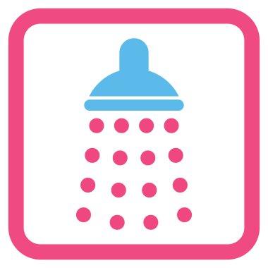 Duş düz vektör simgesi