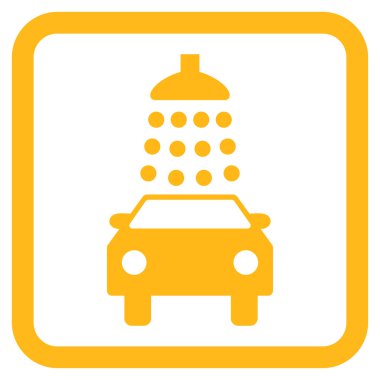 Araba Yıkama Düz Vektör Simgesi