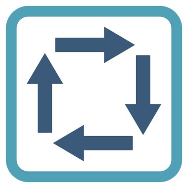 Dolaşım oklar düz vektör simgesi