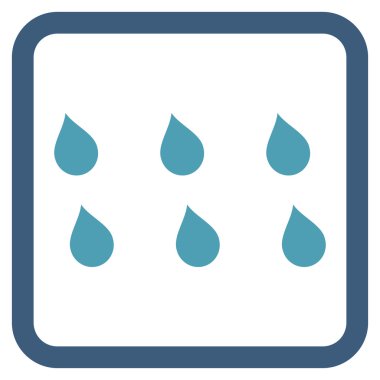 Damla düz vektör simgesi