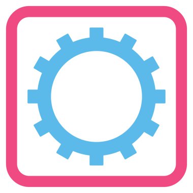 dişli düz vektör simgesi