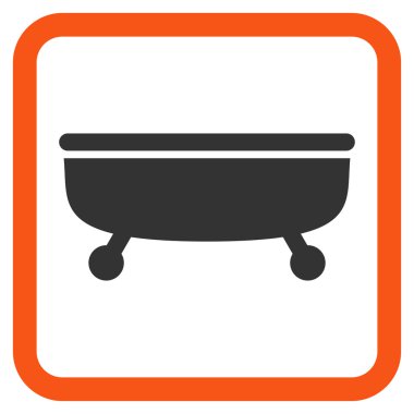 Küvet Düz Vektör Simgesi