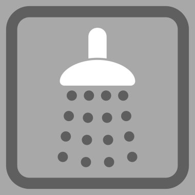 Duş düz vektör simgesi
