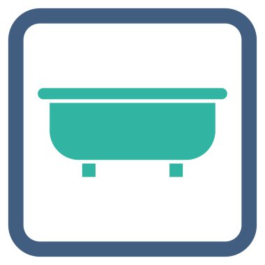 Küvet Düz Vektör Simgesi