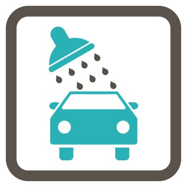 Araba Yıkama Düz Vektör Simgesi