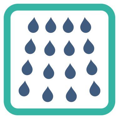 Damla düz vektör simgesi