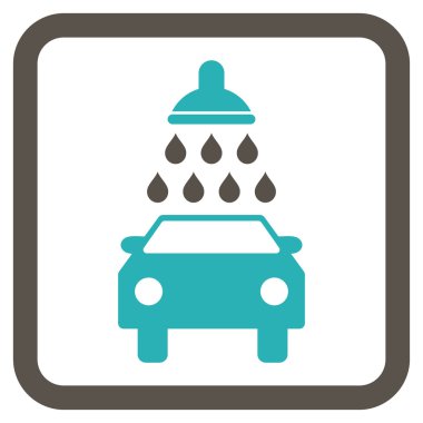 Araba Yıkama Düz Vektör Simgesi