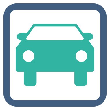 Otomobil Düz Vektör Simgesi