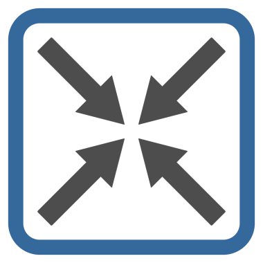 Merkezi oklar düz vektör simgesi