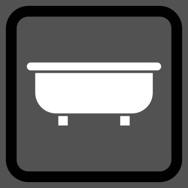 Küvet Düz Vektör Simgesi