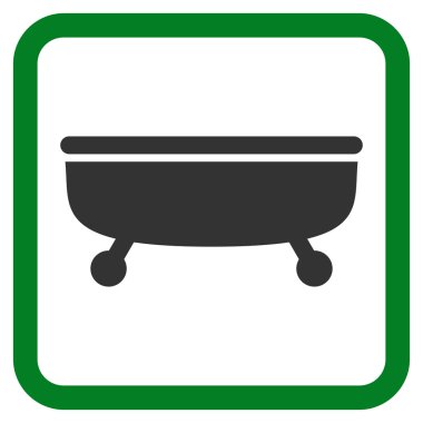 Küvet Düz Vektör Simgesi