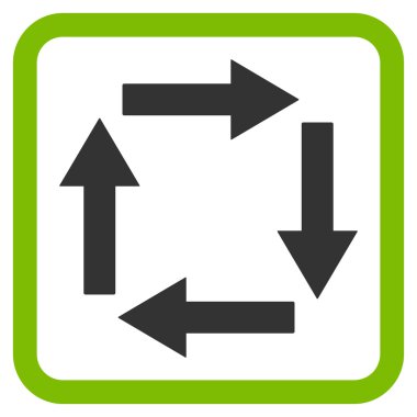 Dolaşım oklar düz vektör simgesi