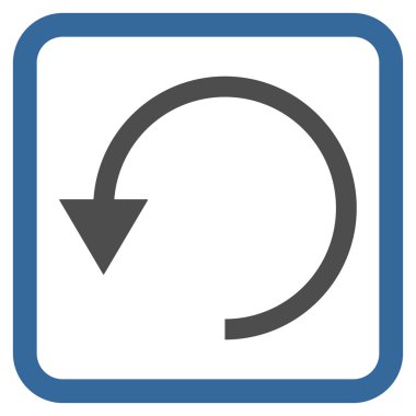 Saatin tersi yönde düz vektör simge döndürmek