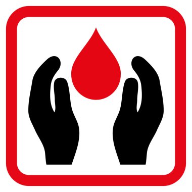 Su bakımı düz vektör simgesi