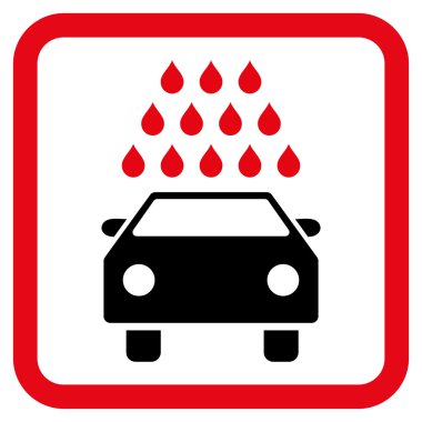 Araba Yıkama Düz Vektör Simgesi