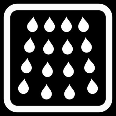 Damla düz vektör simgesi