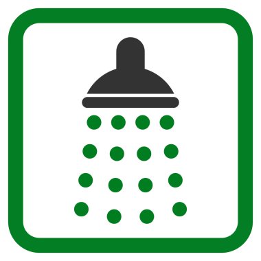 Duş düz vektör simgesi