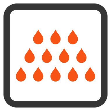 Damla düz vektör simgesi