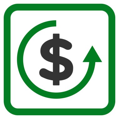 Düz vektör simge iade